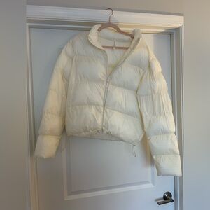 Fabletics White puffer jacket